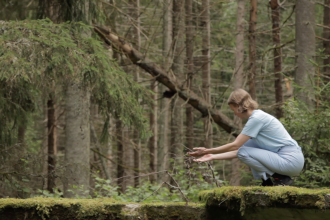 Still image from A Spring, the second part of the series of works